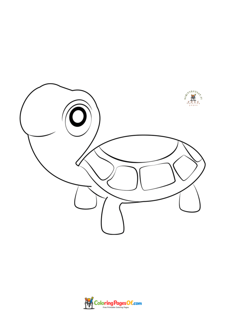 PAW Patrol turtle coloring page for kids