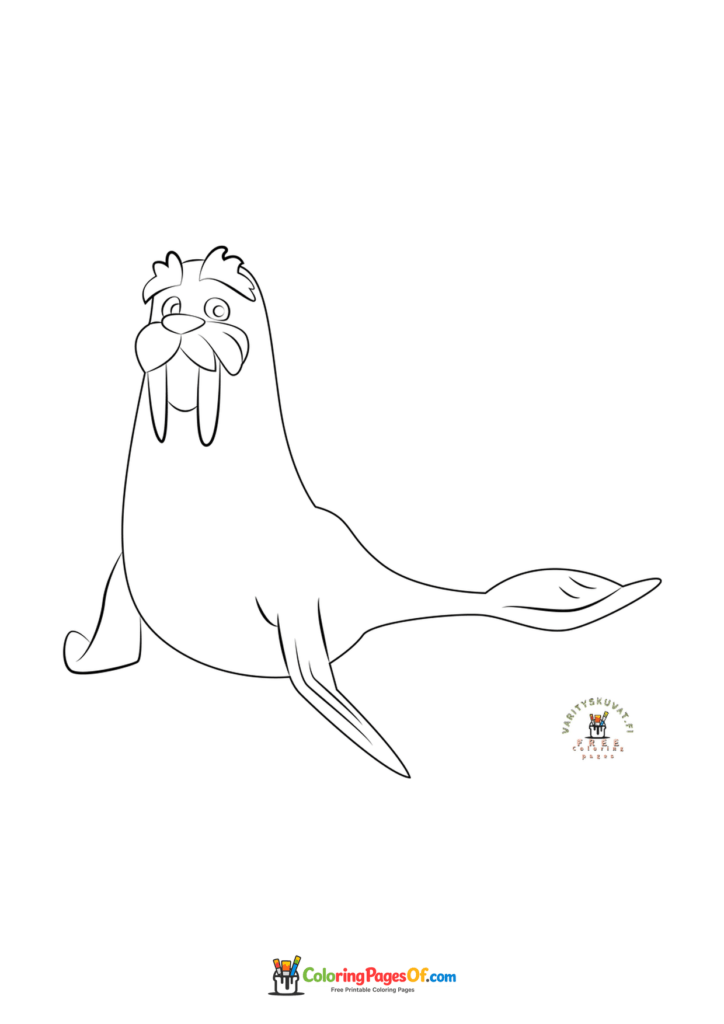PAW Patrol Wally the Walrus coloring page