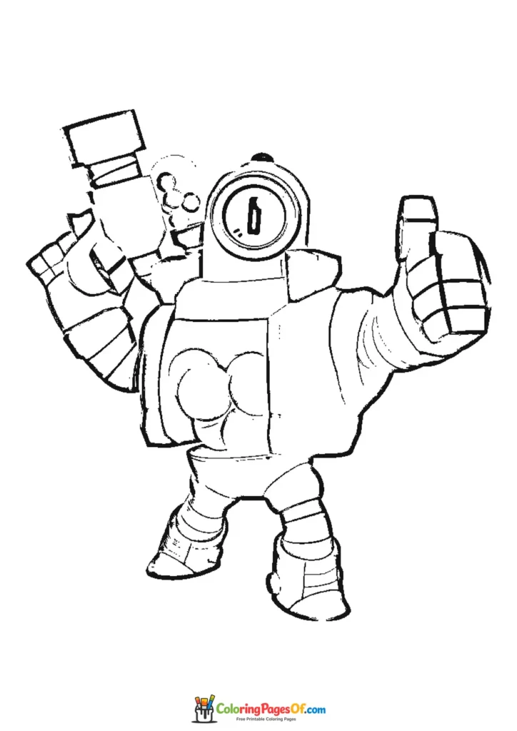 Brawl Stars Barley Ausmalbild zum Ausdrucken