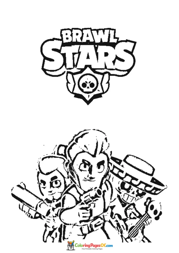 Brawl Stars Charakter-Poster zum Ausmalen und Ausdrucken