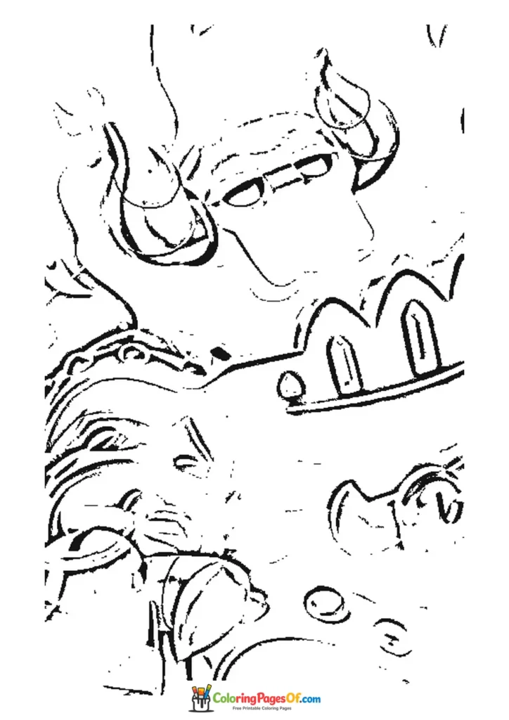 Brawl Stars Geistercharakter Ausmalbild zum Ausdrucken