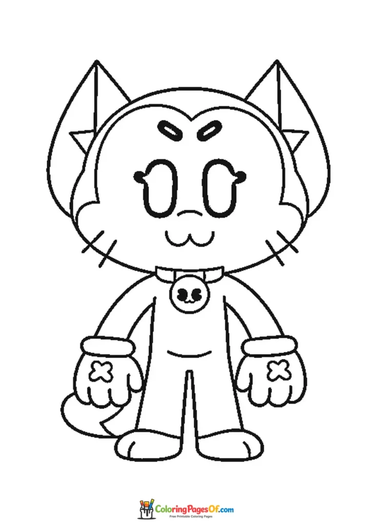 Brawl Stars Kit Ausmalbild zum Ausdrucken