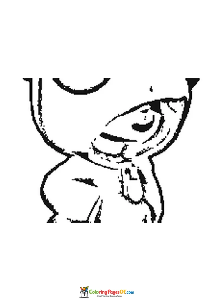 Brawl Stars Leon Nahaufnahme Ausmalbild zum Ausdrucken