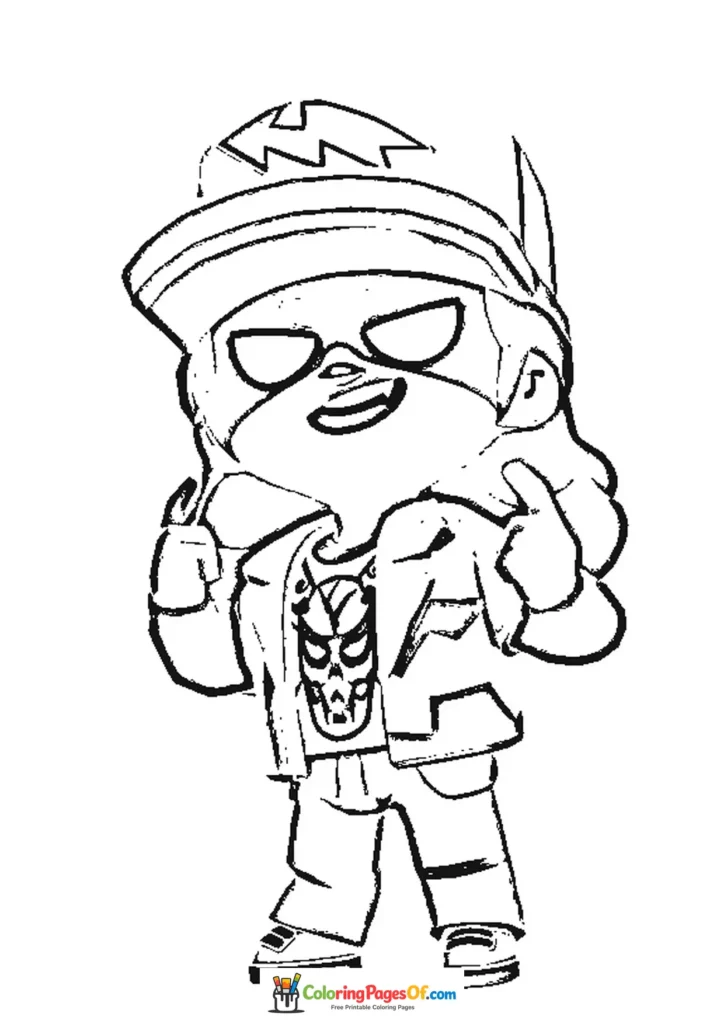 Brawl Stars Maisie Ausmalbild zum Ausdrucken