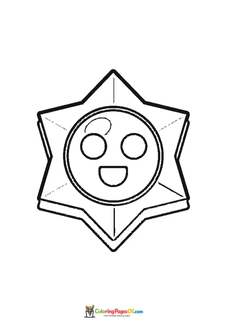 Brawl Stars Starr-Drop-Symbol zum Ausmalen und Ausdrucken