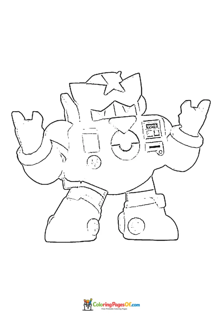 Brawl Stars Surge Ausmalbild zum Ausdrucken