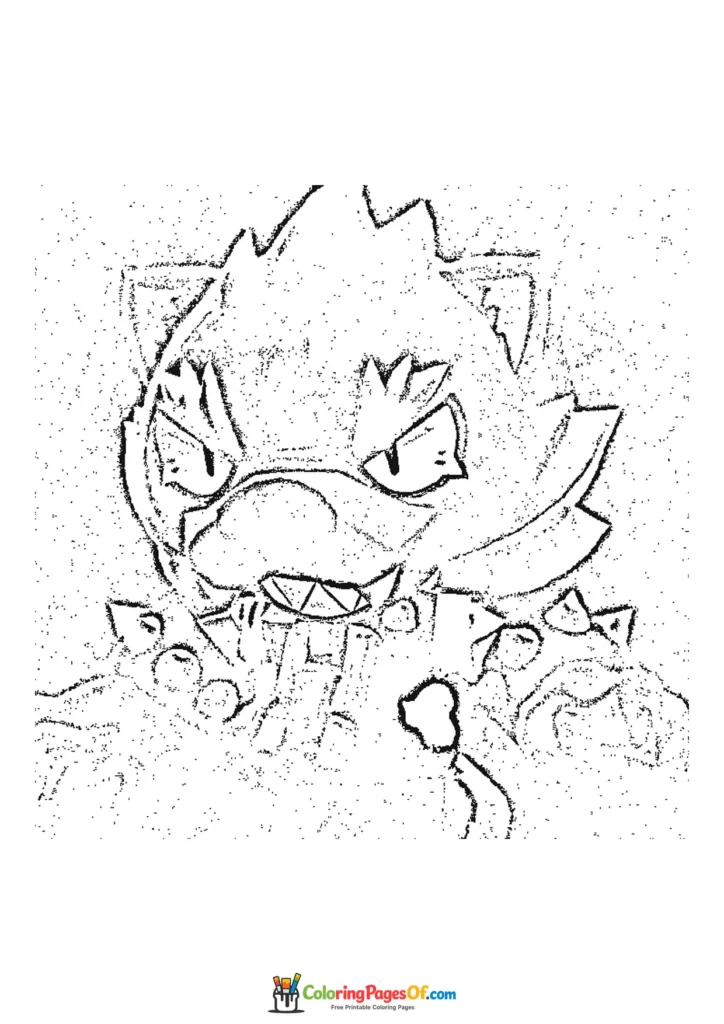 Brawl Stars Werewolf Leon Ausmalbild zum Ausdrucken