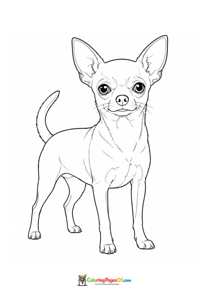Chihuahua coloring page