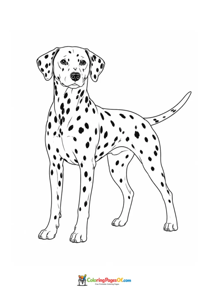 Dalmatian coloring page