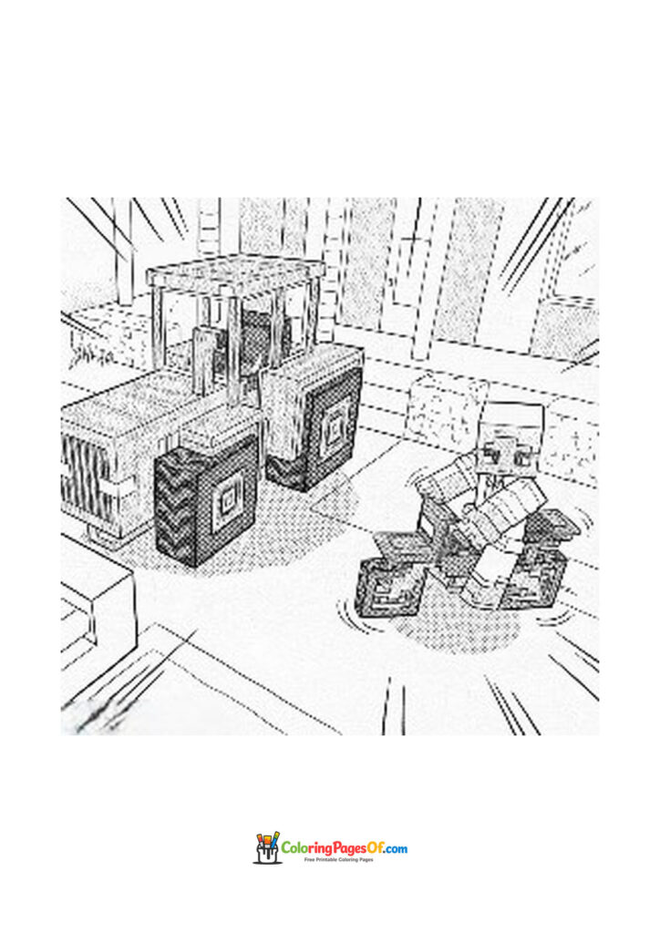 A Minecraft player works beside Redstone machines and large devices.