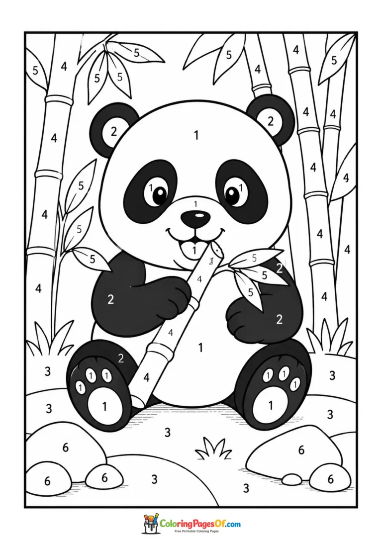 Color by Number Coloring Pages